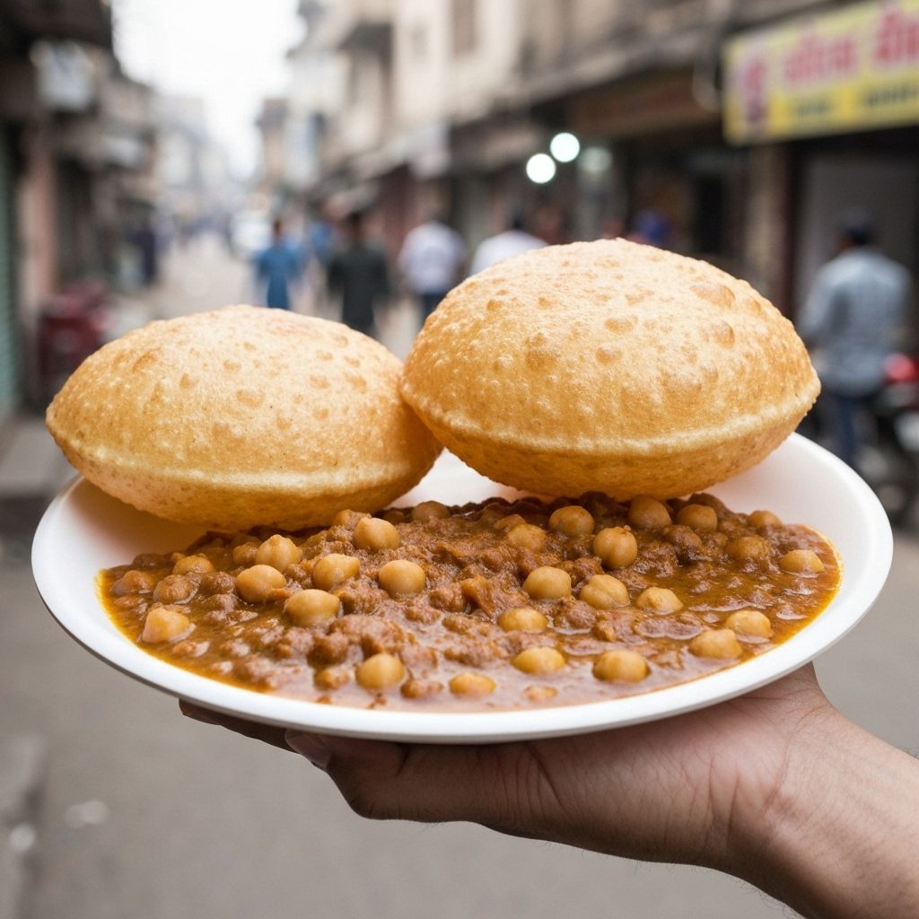 North Indian Chole Bhature